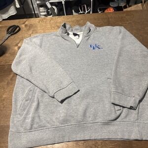Vintage Genuine Stuff Kentucky Wildcats Fleece Quarter Zip Size XL